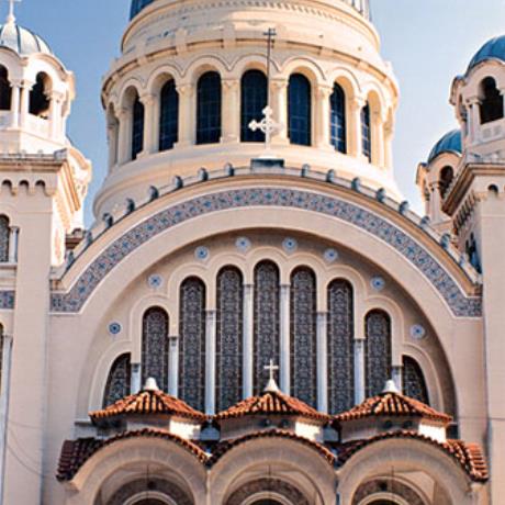 Patra, St. Andreas church with the old church of 1843 & the new imposing church of 1908, PATRA (Town) ACHAIA