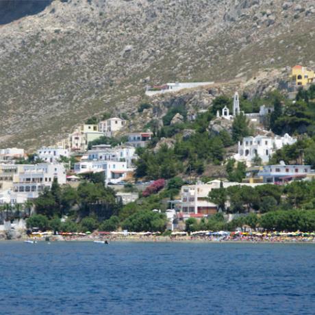 A distant view of Myrties, MYRTIES (Port) KALYMNOS