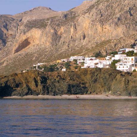 A distant view of Myrties, MYRTIES (Port) KALYMNOS