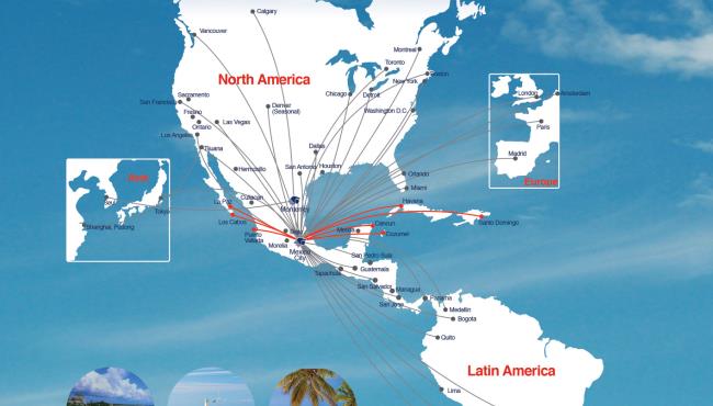 Aero Mexico Route Map Aeromexico   GTP