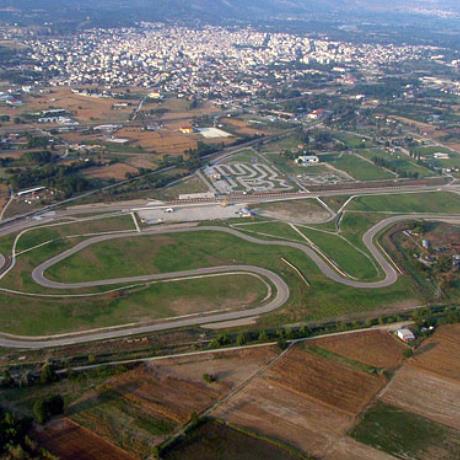 An aerial photo of a racetrack of Serres, SERRES (Town) MAKEDONIA CENTRAL