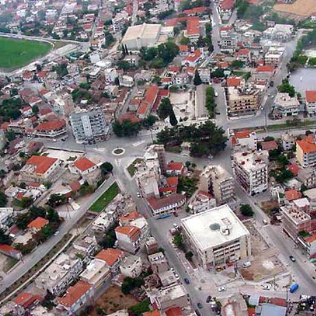 Aerial photo of Sidirokastro at Sindiki, Serres, SIDIROKASTRO (Town) SERRES