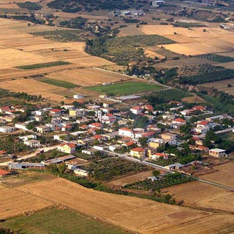 Aerial photo of Thermopigi, Serres, THERMOPIGI (Village) SERRES
