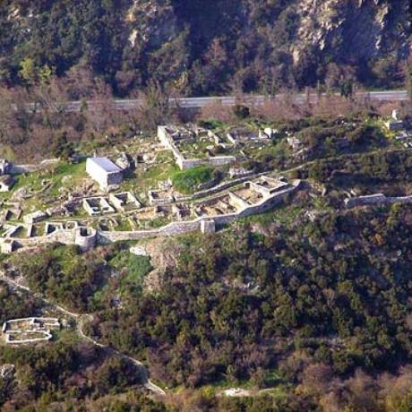Aerial photo of a fortress at Rentina, RENTINA (Village) THESSALONIKI