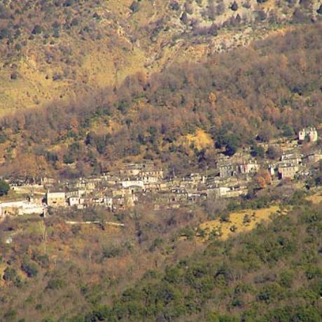 View to Megalo Papigo from Vikos, PAPIGO (Village) IOANNINA
