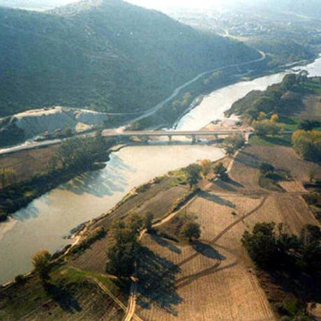 Aerial photo of Pinios river, PINIOS (River) THESSALIA
