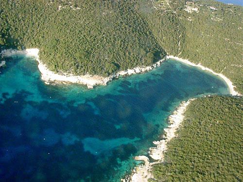Aerial photo of Paxi island PAXI (Island) IONIAN ISLANDS