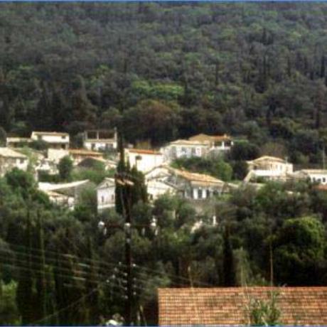 Skripero, the village's picturesque setting , SKRIPERO (Village) CORFU