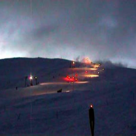 Kaimaktsalan, a lit-up slope for night skiing, KAIMAKTSALAN (Ski centre) EDESSA