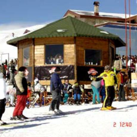 Kaimaktsalan, the café of the ski centre, KAIMAKTSALAN (Ski centre) EDESSA