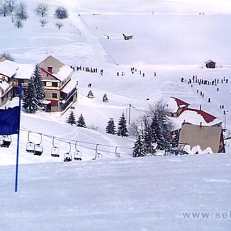 Seli National Ski Centre, the facilities from high above, SELI (Ski centre) NAOUSSA
