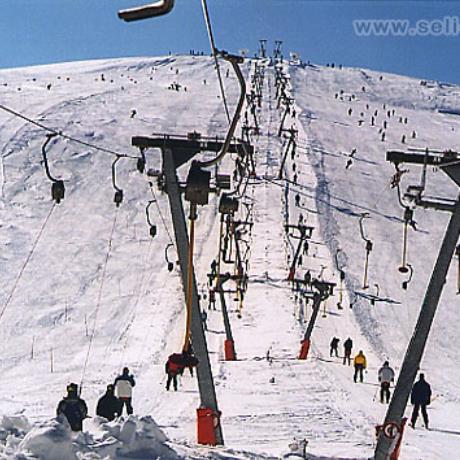 Seli National Ski Centre, lifts along a slope, SELI (Ski centre) NAOUSSA