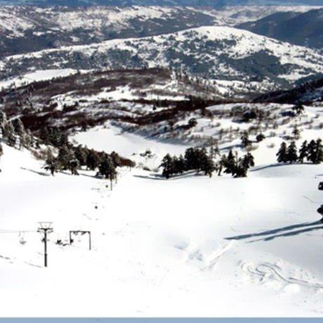 Vassilitsa, a panoramic view of a snowy slope, VASSILITSA (Ski centre) GREVENA