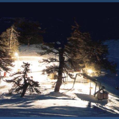 Vassilitsa, a lit-up slope for night skiing, VASSILITSA (Ski centre) GREVENA