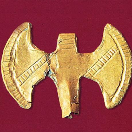 Tzanata, double axe, from the vaulted mycenaen tomb (1350-1100 BC), TZANATA (Settlement) KEFALLONIA