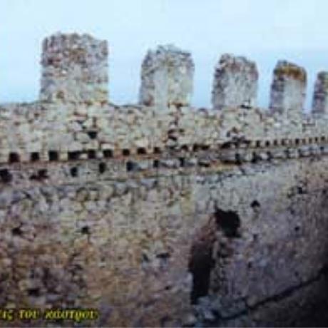 Fyla, Kasteli castle, the crenellations, FYLA (Small town) CHALKIDA