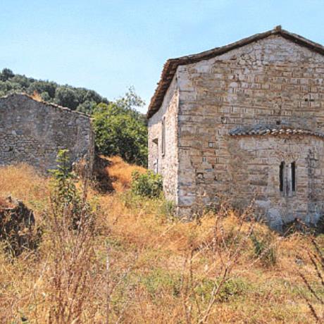 Apolpena, church of Panaghia Hodeghetria (1100 ή 1450), the oldest remaining Christian momument on island , APOLPENA (Village) LEFKADA