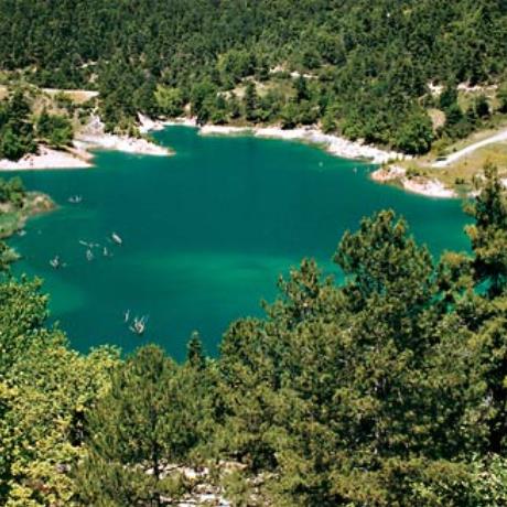 Tsivlos lake, at an altitude of 800 m., surrounded by Zarouchla fir-tree forest, TSIVLOS (Settlement) EGIALIA