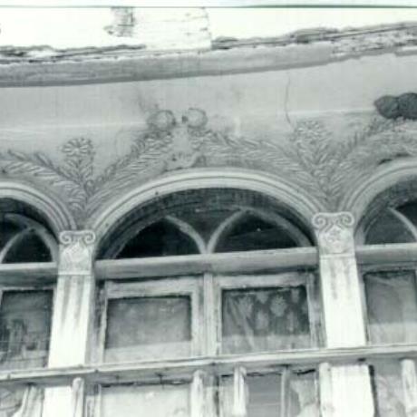 Rodolivos, external decoration of a mansion, RODOLIVOS (Small town) SERRES