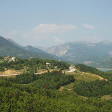 Moucha, with a view to the mountain , MOUCHA (Village) KARDITSA