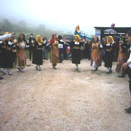 Mikropoli, celebration with folk dance on God's Day, PETROUSSA (Small town) DRAMA