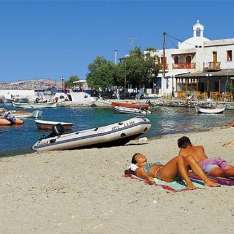 Apollonia, the sandy beach of the village, APOLLONIA (Village) MILOS