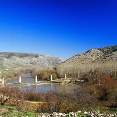 Pinios, view of the river and the surrounding area, PINIOS (River) THESSALIA