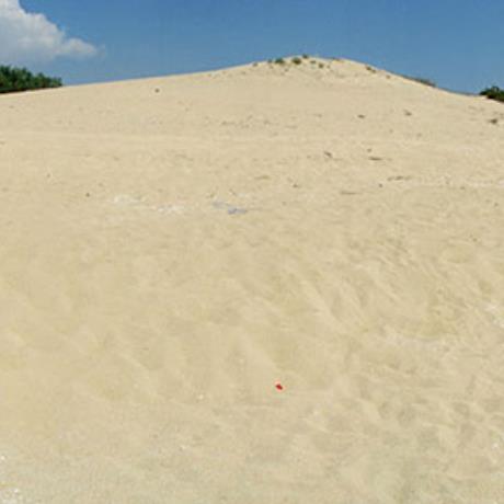 Vrasidas/Nea Peramos, the Ammolofoi (dunes) beach is a unique phenomenon developed by the nature, ELEFTHERES (Port) KAVALA