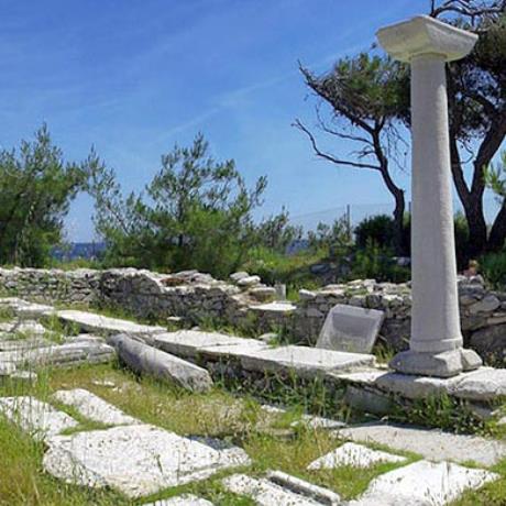 Alyki - a worship place in byzantine era, when the material of the ancient temple was used for building the basilicas, ALYKI (Settlement) THASSOS