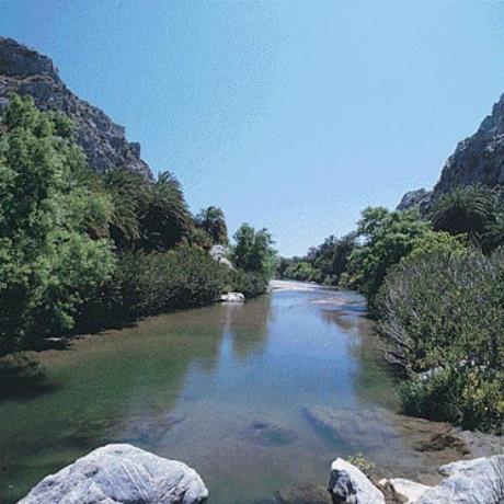 Preveli, the gorge and the mouth of the Great river, the famous 'Preveli lake', constitute one of the most beautiful areas in the prefecture of Rethymno, PREVELI (Famous Beach) RETHYMNO