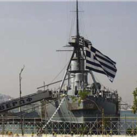 Flisvos, the battleship 'Averof', permantly anchored at the marina, FLISVOS (Port) ATTIKI