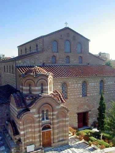 A view of the Old Metropolis of Serres - Agii Theodori church (built in 1224 A.D.) is located in the center of the old town (Varossi) SERRES (Town) MAKEDONIA CENTRAL
