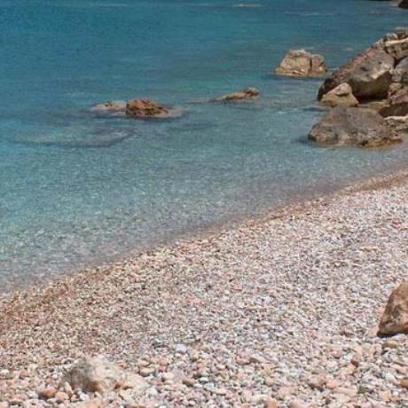 Antikythira, a beach with pebbles, ANTIKYTHIRA (Island) GREECE