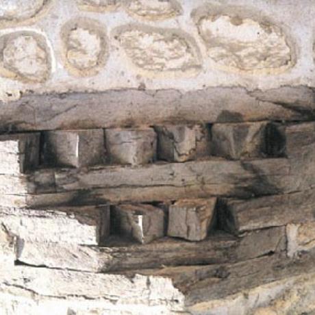 Kastoria mansions - a detail from the masonry of a mansion, KASTORIA (Town) MAKEDONIA WEST