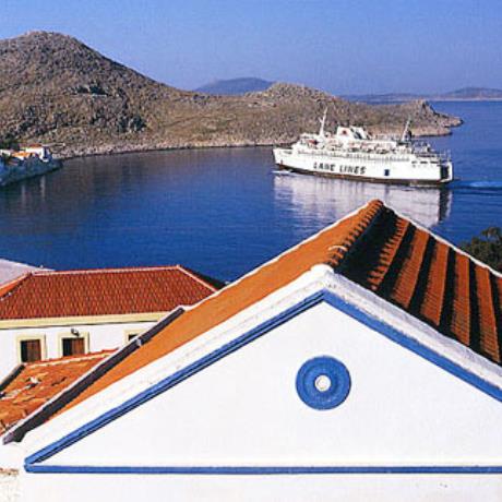 Once upon a time by means of a launch, now by anchoring at least twice a week, the ship of the unprofitable shipping line transports visitors and commodities , CHALKI (Village) DODEKANISSOS