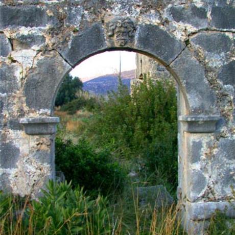 The ruins of St. Andreas Byzantine chapel (Ano Katelios), KATELIOS (Settlement) KEFALLONIA