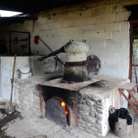The production process of raki, Crete's local drink, POTAMIES (Village) CHERSONISSOS