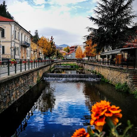 Sakoulevas river through Florina Macedonia city, FLORINA (Town) MAKEDONIA WEST