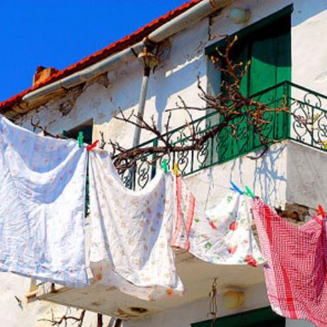 Balcony of traditional house, TRIKERI (Small town) SOUTH PELION