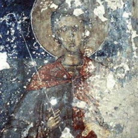 A fresco in Agii Pateres Church, Ano Floria, FLORIA (Settlement) KANDANOS