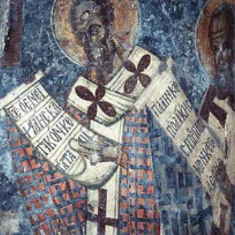 A fresco in Agios Georgios Church, Anidri, ANYDRI (Settlement) PELEKANOS