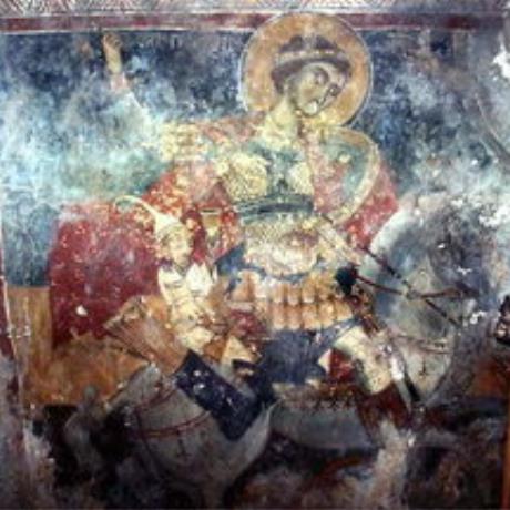 Agios Georgios fresco in Agios Georgios Church, Plemeniana, PLEMENIANA (Village) KANDANOS