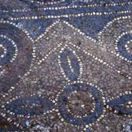 Mosaic floor in church of the Panagia in Agia Roumeli, AGIA ROUMELI (Village) SFAKIA