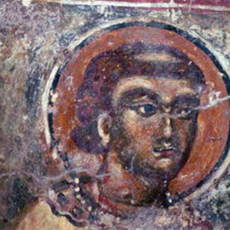 A fresco in the Panagia is an early example of the Cretan art style, Spilia, SPILIA (Village) KOLYMBARI