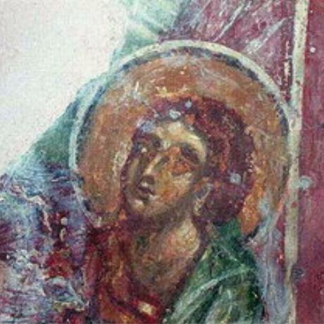 A fresco from the Byzantine church of Agios Stefanos, Drakona, DRAKONA (Village) KOLYMBARI