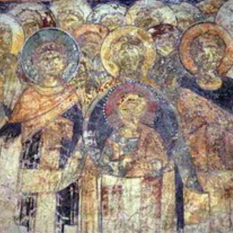 A fresco in Michael Archangelos Church in Episkopi, EPISKOPI (Small town) HERAKLIO