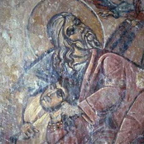A fresco in Agia Irini Church in Kournas, KOURNAS (Village) GEORGIOUPOLI