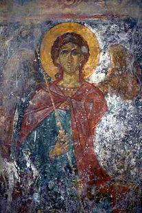 A fresco in Agii Apostoli Church in Andromili, Lithines LITHINA (Village) MAKRYS GIALOS