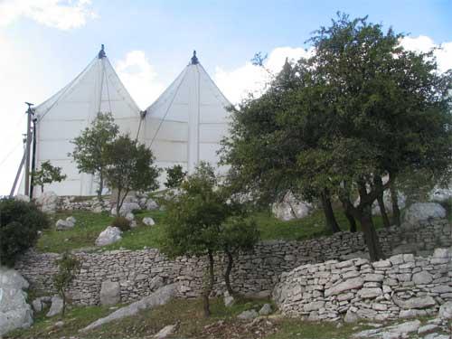 The canopy that protects the temple BASSAE (Ancient sanctuary) ILIA