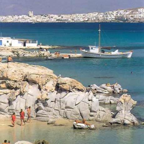 Paros, the huge contorted rocks at Kolymbithres look like modern sculptures set in the sand , KOLYBITHRES (Beach) PAROS